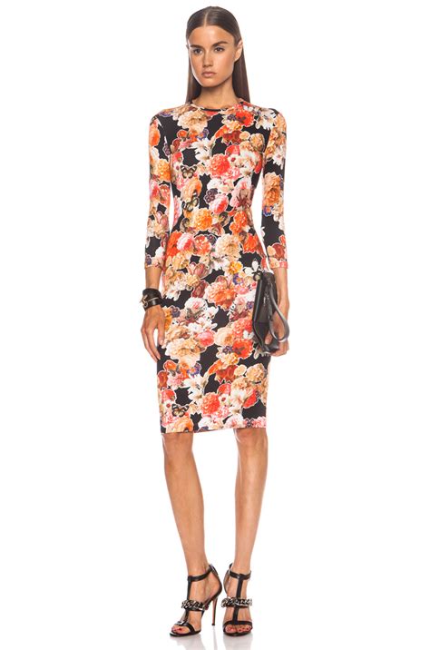 givenchy digital print floral dress|givenchy purple dresses.